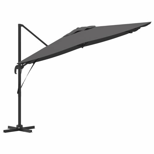 Kantilever Roma Parasol Antracit 286x285x265 cm Aluminij Cijena