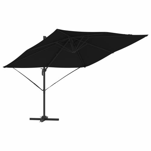 Kantilever Roma Parasol Crni 286x285x265 cm Aluminij Cijena