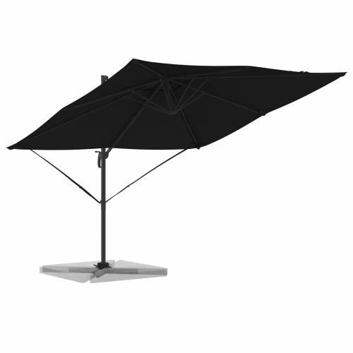 Kantilever Roma Parasol Crni 286x285x265 cm Aluminij Cijena