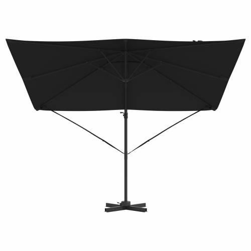 Kantilever Roma Parasol Crni 286x285x265 cm Aluminij Cijena