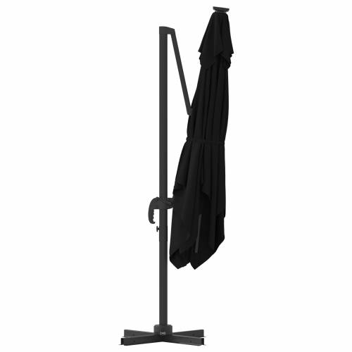 Kantilever Roma Parasol Crni 286x285x265 cm Aluminij Cijena