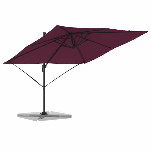 Suncobran Bordeaux crvena Aluminij, Poliester Velik Cijena