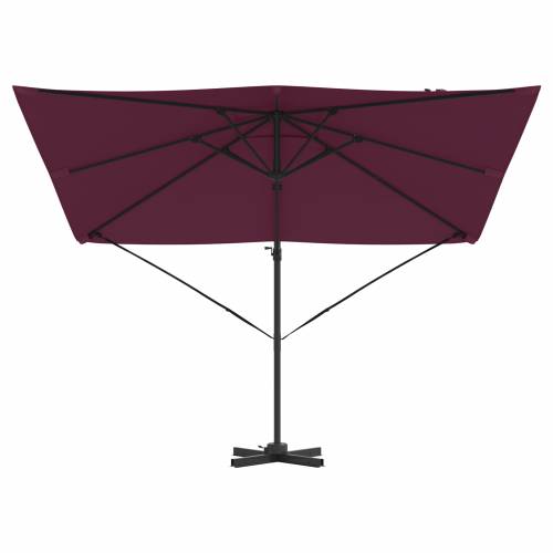 Suncobran Bordeaux crvena Aluminij, Poliester Velik Cijena