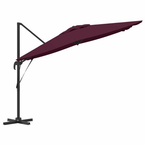 Suncobran Bordeaux crvena Aluminij, Poliester Velik Cijena