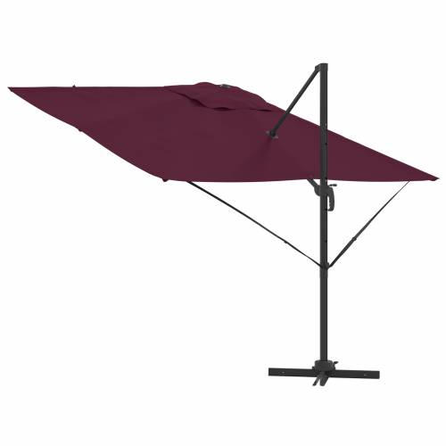 Suncobran Bordeaux crvena Aluminij, Poliester Velik Cijena