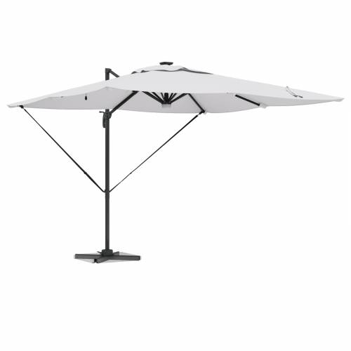 Kantilever Roma Suncobran s LED-ima Pijesak 286x285x270 cm Aluminij Cijena