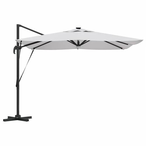Kantilever Roma Suncobran s LED-ima Pijesak 286x285x270 cm Aluminij Cijena