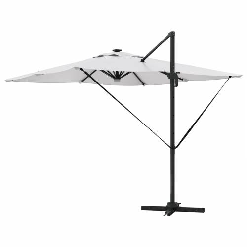 Kantilever Roma Suncobran s LED-ima Pijesak 286x285x270 cm Aluminij Cijena