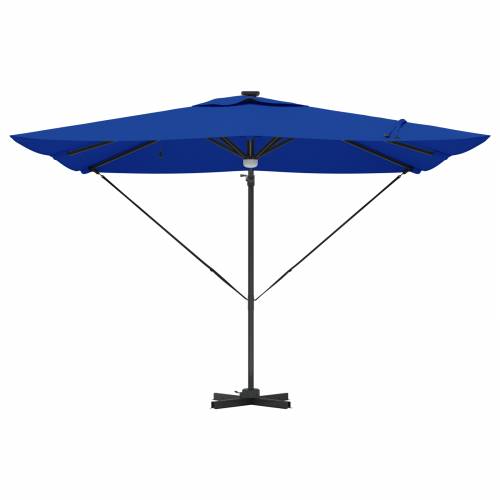Cantilever Roma Suncobran s LED-ima Azurna Plava 286x285x270 cm Aluminij Cijena