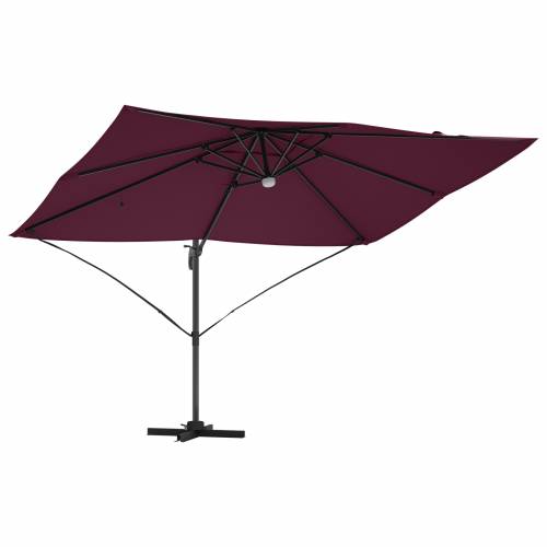 Suncobran s nosačem - Bordo crvena Bordo crvena Metal i tkanina Cijena