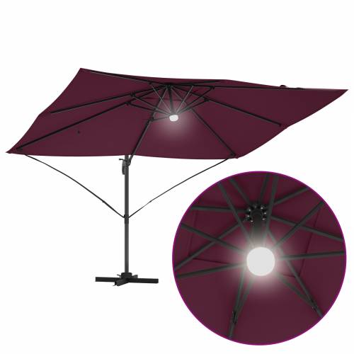 Suncobran s nosačem - Bordo crvena Bordo crvena Metal i tkanina Cijena