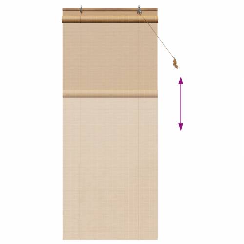 Zavjese i sjenila sa zavjesama Svijetlosmeđa 90 x 220 cm bambus Cijena