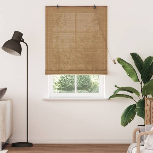 Zavjese i sjenila Svijetlosmeđa 120 x 220 cm bambus Cijena