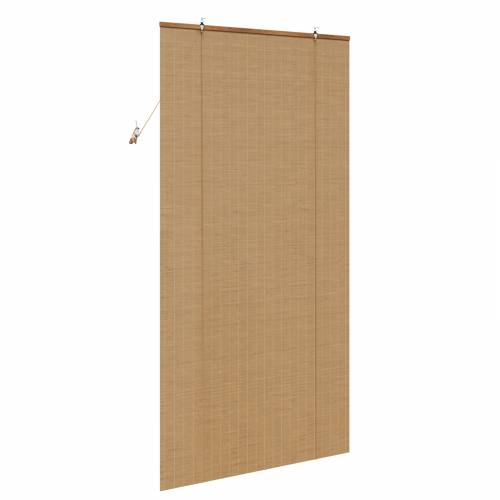 Zavjese i sjenila Svijetlosmeđa 120 x 220 cm bambus Cijena