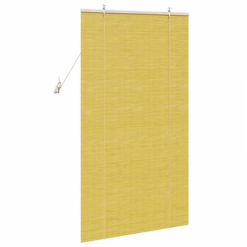 Zavjese i sjenila sa zavjesama Žuta 80 x 160 cm bambus Cijena
