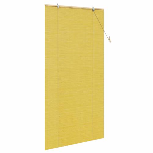 Zavjese i sjenila sa zavjesama Žuta 100 x 220 cm bambus Cijena