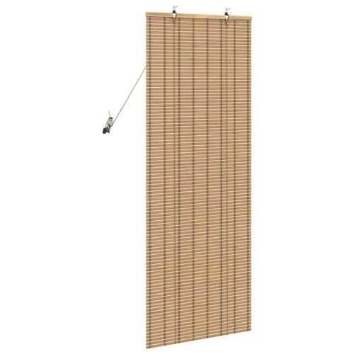 Zastore i sjenila sa zavjesama Svijetlosmeđa 60 x 160 cm Bambus Cijena