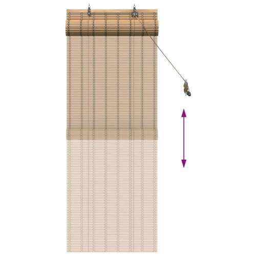 Zastore i sjenila sa zavjesama Svijetlosmeđa 60 x 160 cm Bambus Cijena