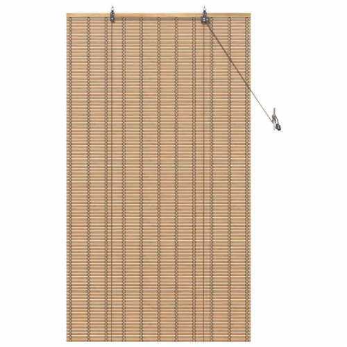 Zastore i sjenila sa zavjesama Svijetlosmeđa 80 x 160 cm Bambus Cijena