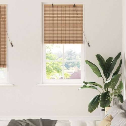 Zastore i sjenila sa zavjesama Svijetlosmeđa 80 x 220 cm Bambus Cijena