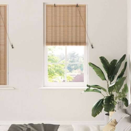 Zastore i sjenila sa zavjesama Svijetlosmeđa 60 x 160 cm Bambus Cijena