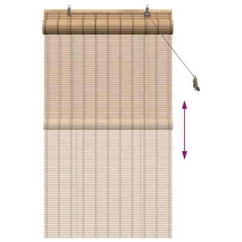 Zastore i sjenila sa zavjesama Svijetlosmeđa 60 x 160 cm Bambus Cijena