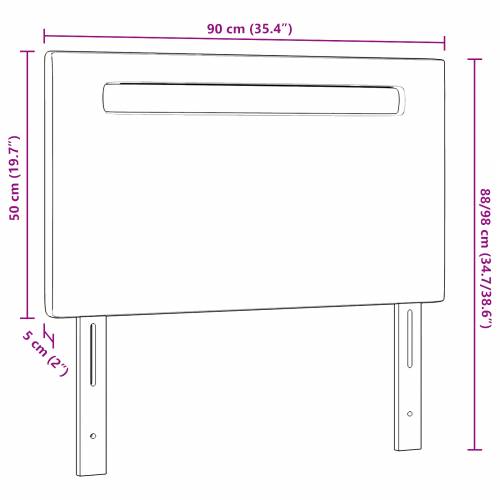 Naslon za glavu Jednostavan dizajn Čista bijela 90 cm umjetna koža Cijena