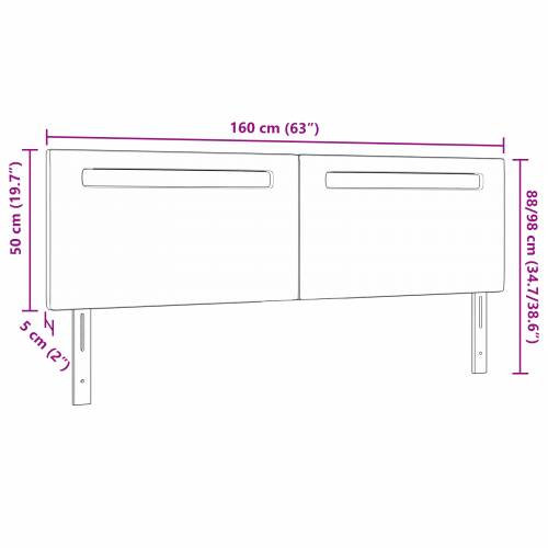 Naslon za glavu Jednostavni dizajn Crna 160 cm Umjetna koža Cijena