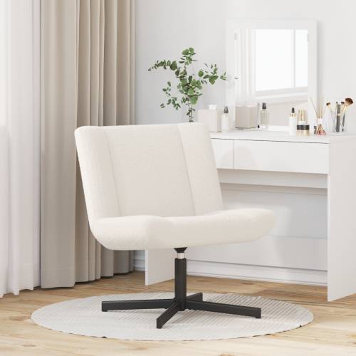Naslonjač Krem Tkanina Srednji Ergonomski Naslonjač Kvadratni Cijena