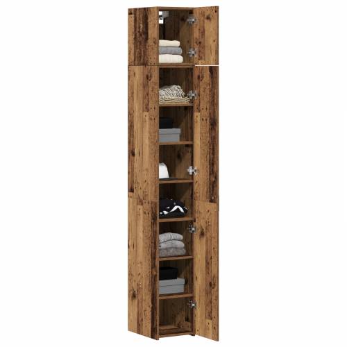 uski ormar staro drvo 30x42.5x225 cm inženjersko drvo Cijena