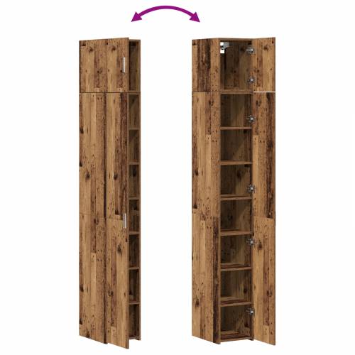 uski ormar staro drvo 30x42.5x225 cm inženjersko drvo Cijena