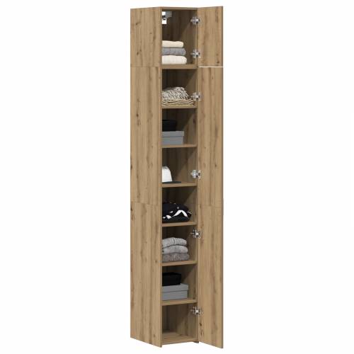 Tanki skladišni kabinet Artisan hrast 30x42.5x225 cm Konstruirano drvo Cijena