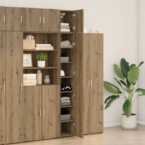Tanki skladišni kabinet Artisan hrast 30x42.5x225 cm Konstruirano drvo Cijena