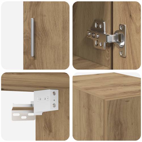 Tanki skladišni kabinet Artisan hrast 30x42.5x225 cm Konstruirano drvo Cijena