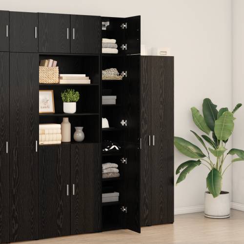 tanki spremnik crni hrast 30x42.5x225 cm konstruirano drvo Cijena