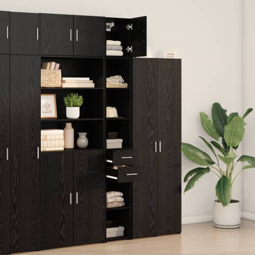 vitrina za pohranu Crni hrast 30x42.5x225 cm Iverica Cijena