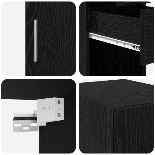 vitrina za pohranu Crni hrast 30x42.5x225 cm Iverica Cijena