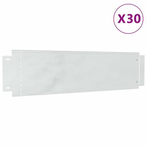 Ograde za travnjake 30 kom 25x100 cm Fleksibilni pocinčani čelik Cijena
