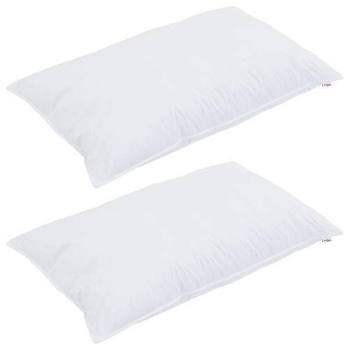 Jastuk s jastukom 2 pcs Bijela 40 x 80 cm 130gsm 100% pamuk Cijena
