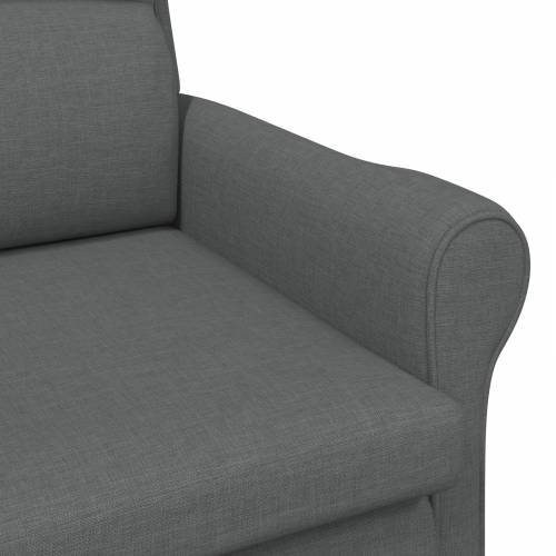 Moderna Fotelja Tamno Siva Tkanina, Drvo Srednja Izdržljiva Cijena