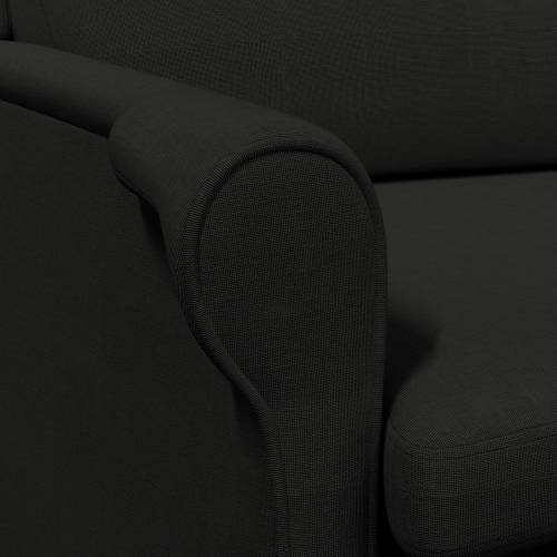 Moderna Fotelja Crna Poliester, Drvo Standardna Veličina Fotelje Cijena