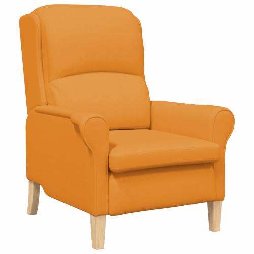 Moderna Fotelja Tamno Žuta Tkanina Velika Ergonomska Cijena