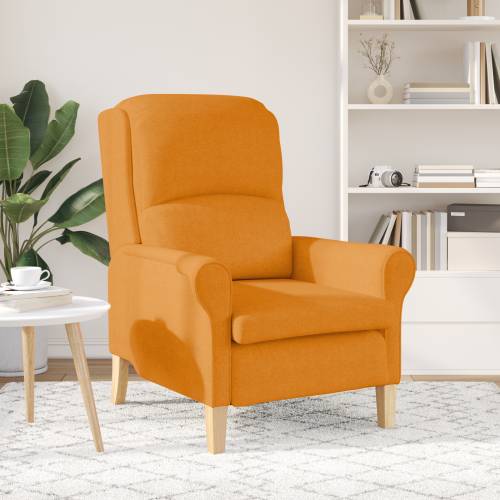 Moderna Fotelja Tamno Žuta Tkanina Velika Ergonomska Cijena