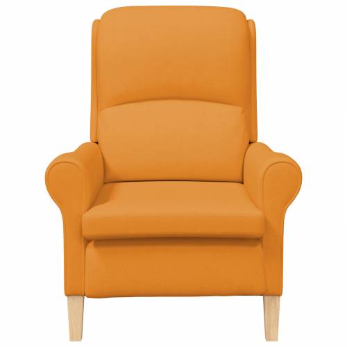 Moderna Fotelja Tamno Žuta Tkanina Velika Ergonomska Cijena