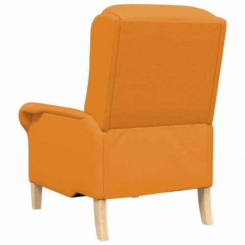 Moderna Fotelja Tamno Žuta Tkanina Velika Ergonomska Cijena