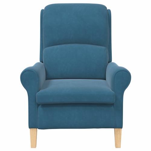 Plava fotelja Plava Tkanina, Drvo Standard Ergonomska Cijena