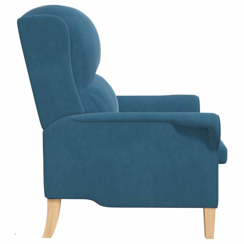 Plava fotelja Plava Tkanina, Drvo Standard Ergonomska Cijena