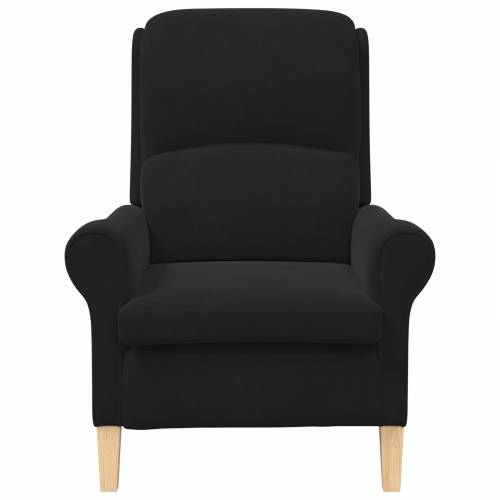 Crna fotelja Crna Tkanina, Drvo Standardna Ergonomska Cijena