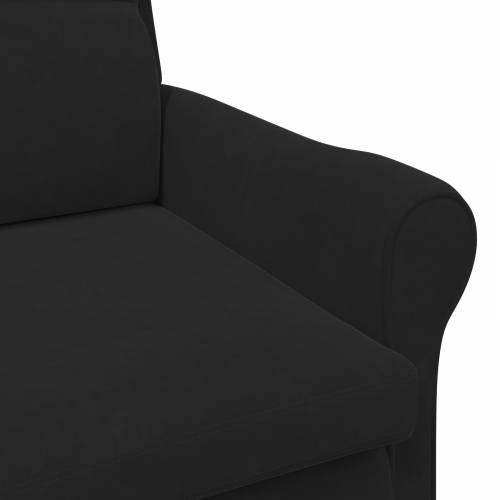 Crna fotelja Crna Tkanina, Drvo Standardna Ergonomska Cijena