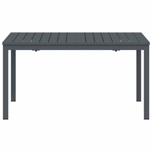 Stol za vrt Tamno siva Aluminij Velik Proširive ploče stola Cijena